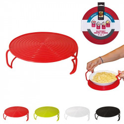 Grossiste et fournisseur. Support assiette micro-ondes rouge