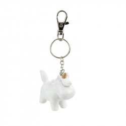 Grossiste et fournisseur. Porte-clés licorne 3D blanc