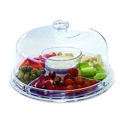 Wholesaler and supplier. Glass cake stand with dome lid