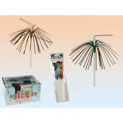 Grossiste pailles plastiques décorées