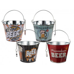 Grossiste seau à bière en métal avec décapsuleur