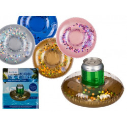 Grossiste support canette gonflable pailleté