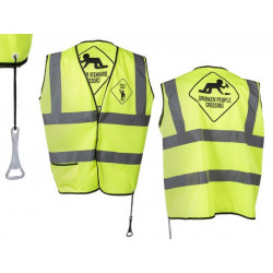 Grossiste gilet jaune sécurité humour avec decapsuleur