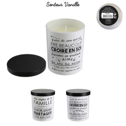 Grossiste bougie pot apothicaire - 7.3x7.3x10cm | Tradaka