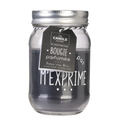 Grossiste bougie Mason jar Humeur du jour noire