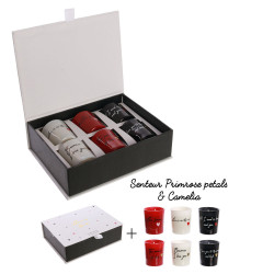 Grossiste bougie mots d'amour x6 coffret