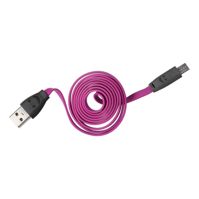 Grossiste et fournisseur. Câble micro USB LED violet pour charger et synchroniser