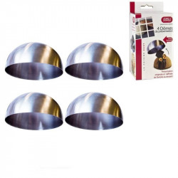 Wholesaler and supplier. Set of 4 stainless steel silver shaper domes