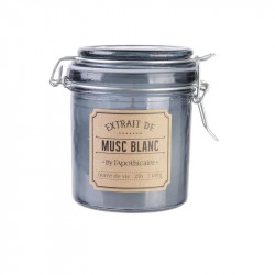 Grossiste bougie pot apothicaire - 7.3x7.3x10cm noire