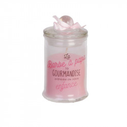 Grossiste bougie bonbonnière gourmandise d6xh11cm rose