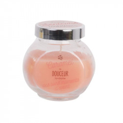 Grossiste bougie bocal gourmandise 8x6.3x8cm orange