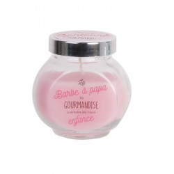 Grossiste bougie bocal gourmandise 8x6.3x8cm rose