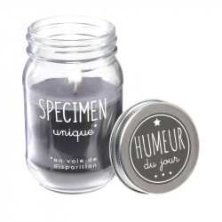 Grossiste bougie Mason jar Humeur du jour noire