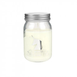 Grossiste bougie Mason jar spécial licorne argentée