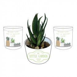 Grossiste bougie x2 et plante artificielle Little Market