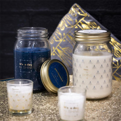 Grossiste bougie parfumée Mason jar senteur orchidée blanche