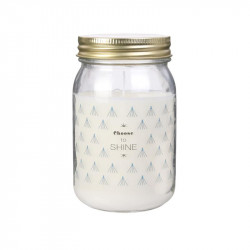 Grossiste bougie parfumée Mason jar blanche senteur orchidée blanche