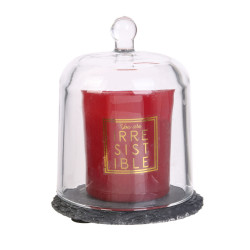 Grossiste bougie cloche sur ardoise rouge