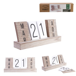 Grossiste calendrier perpetuel 4 parties en bois