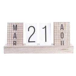 Grossiste calendrier perpétuel avec 4 parties en bois