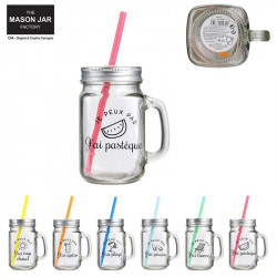 Grossiste et fournisseur. Mason Jar Je peux pas de 45 cl orange