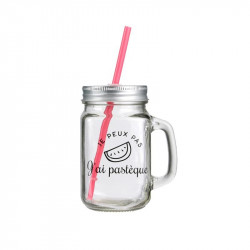 Grossiste et fournisseur. Mason Jar Je peux pas de 45 cl rose