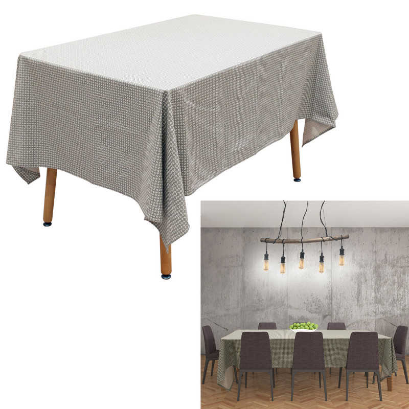 Grossiste nappe rectangle avec motif feuillage 140x240cm