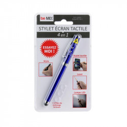 Grossiste. Stylo / Stylet laser LED 4 en 1 bleu