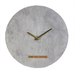 Grossiste horloge velours cotelé grise 40cm