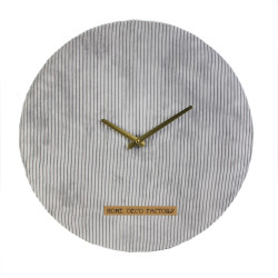 Grossiste horloge velours cotelé grise 40cm