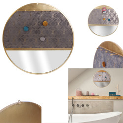 Grossiste miroir porte-bijoux décoratif - d40.5cm