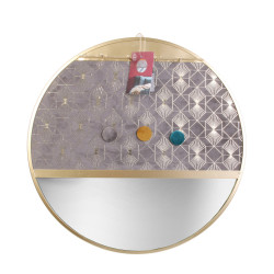 Grossiste miroir porte-bijoux décoratif - d40.5cm