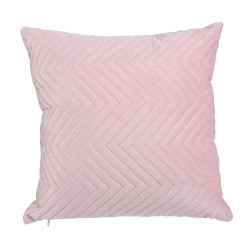 Grossiste coussin à motif blush 40x40cm rose