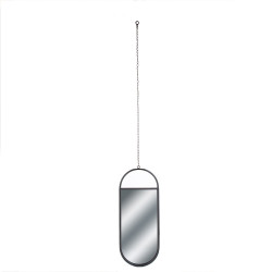 Grossiste miroir suspendu de forme ovale 45x18.5cm