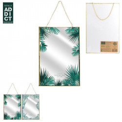 Jungle design hanging mirror