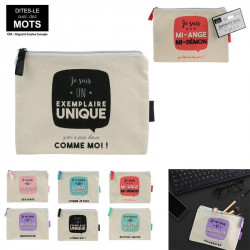 Grossiste et fournisseur. Pochette toile Je suis