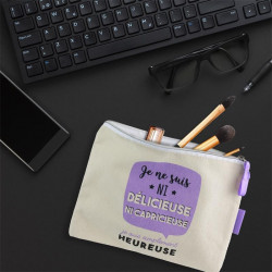 Grossiste et fournisseur. Pochette toile Je suis prune