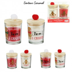 Grossiste et fournisseur. Coffret de 2 bougies pompon Noël magique