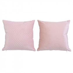 Grossiste coussin à motif blush 40x40cm rose