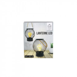 Lanterne filaire ampoule led bistrot 18x15cm