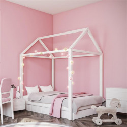 Grossiste guirlande 20 LED aux boules rose et dorées - 4x372cm