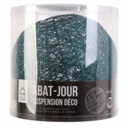 Grossiste suspension avec intérieur bleu pétrole de 30cm