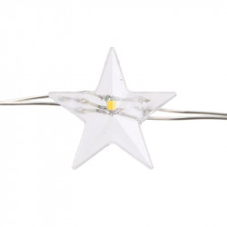 Grossiste guirlande étoile 20 LED avec lumière chaude - 230cm