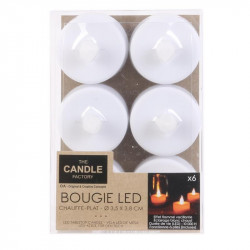 Grossiste bougie LED de table blanche 3.5x3.8cm x6