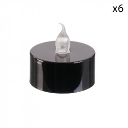 Grossiste bGrossiste bougie LED de table métallique 3.5x3.8cm noire