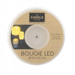 Grossiste bougie LED avec base en ciment 10x8cm