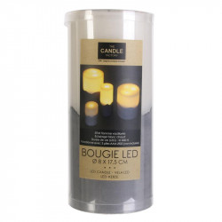 Grossiste bougie LED avec base en ciment 17.5x8cm