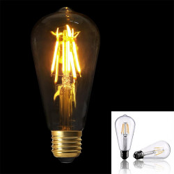 Grossiste ampoule st64 e27 avec LED droit transparent 2W