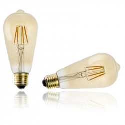 Grossiste ampoule st64 e27 avec led droit ambré 2w