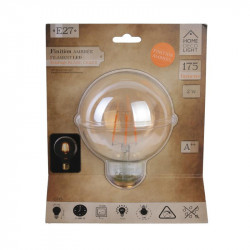 Grossiste ampoule g95 e27 avec led droit ambré 2w